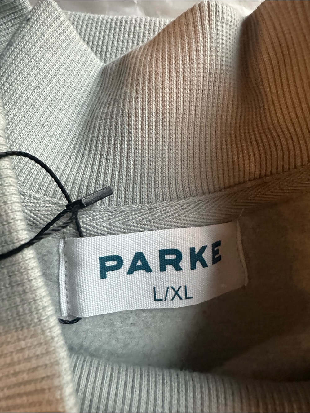 Parke x '47 Alabama Mockneck Grey Crimson Size L/XL NEW - Picture 3 of 7